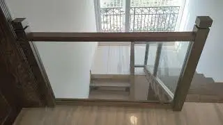 Steel & Wooden Stairs of a residential project. Plus Glass and Wooden Railings. Finishing Stage