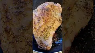 Browning a wild (feral) goat leg before it goes into the slow cooker #shorts