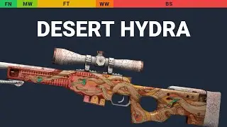 AWP Desert Hydra - Skin Float And Wear Preview