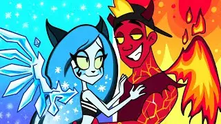 Hot vs Cold Wings || Elemental Adventures at Magic School! by Teen-Z