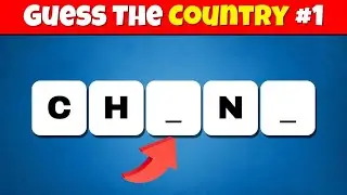 Can You Guess The Country Without Vowels? 🌎 Country Quiz | Quiz Bunnies