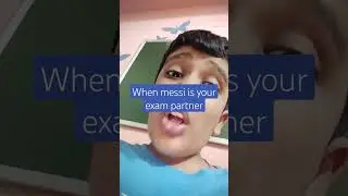 When Messi is your Exam Partner | Charles Officiel #shorts