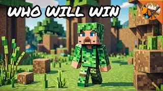 Who Will WIN the First Ever Hide and Geek in western town Minecraft?
