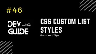 CSS Custom List Styles 🔻