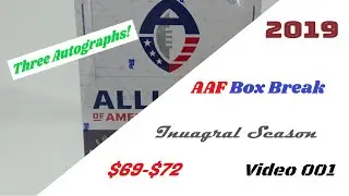NEW AAF Hobby Box Topps 2019 Unboxing!