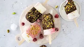 Kremasti sladoled od vanilije, malina i čokolade - recept