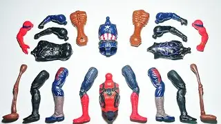 Merakit Mainan Superhero Spiderman,Siren Head,Captain America,Black Panther Avengers Superhero Toys