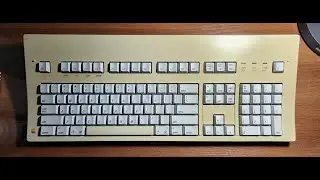 Apple M0115 w/ Alps SKCM Orange switches (stock)