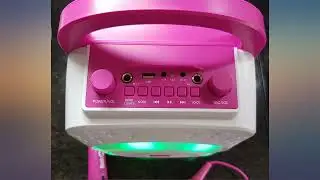 RockJam Party Bluetooth, 10Watt Speaker & Two Microphones, Pink 5-Watt Karaoke review
