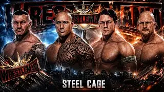 Рэнди Ортон | Скала | Джон Сина | Стив Остин в матче в стальной клетке на WWE 2K20