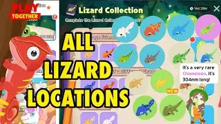 ALL LIZARD LOCATIONS|PLAY TOGETHER GAME #haegin #playtogether
