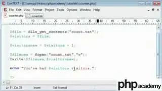 PHP Tutorials Simple Visitor Counter