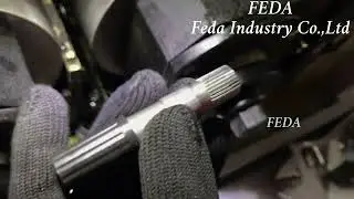 FEDA thread rolling machine for making straight knurling on metal parts#machine #auto