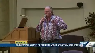 Former WWE star shares story of addiction recovery while visiting Lincoln