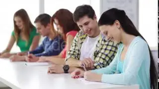 Smiling Students With Textbooks At School 4 - Stock Footage | VideoHive 13980697