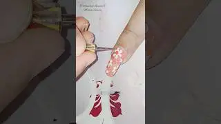 Durga Puja special nail art design 💅❤️||#nailsart #durgapuja #viralshort