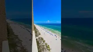 15th floor balcony view at Grandview East - PCB, FL.  #panamacitybeach #balconyviews