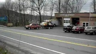 Callicoon NY Fire Dept responding to Wurtsboro brush fire