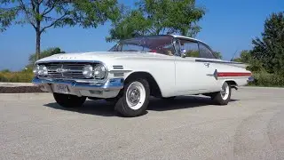 1960 Chevrolet Impala Bubbletop 348 CI 4 Speed in White & Ride on My Car Story with Lou Costabile