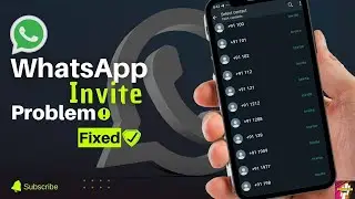 WhatsApp Invite Friends Problem Fix (Working Trick) | WhatsApp Error Fix
