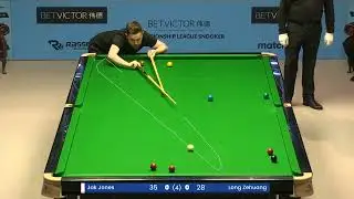 Jak Jones vs Long Zehuang, 2023 CHAMPIONSHIP LEAGUE - Cue Ball Path AI