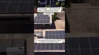 12kW SUN360 ☀️ Solar Rooftop for a Bungalow 🏡 in Porvorim, Goa!#sun360 #solarpower #expert