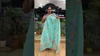 Premium Digital Print Hand-Painted Unstitched Dress Material WhatsApp number - 8143818856