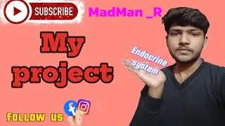 Mera college project (The Endocrine system) #challenge #dincharya #video #viral #money 