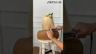 UWINSHAIR| 4/613 Blonde Bob Wig T Part Lace Wig