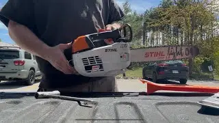 West Coast Saw Bark Box and Felling Dogs - Stihl 201T