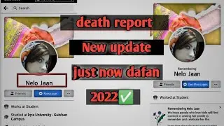 How to memorialized Facebook account 2022 //death report  //  New update Technical pukhtoon