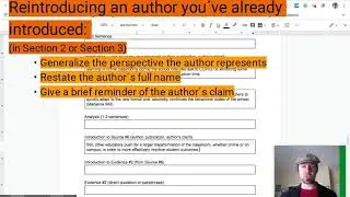 CPRP:  Section 4 - Your Argument