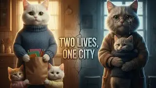Two Lives, One City 💔 | A Story That Will Touch Your Heart#cat#cutecat#heartwarmingstory 