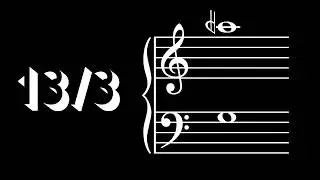 13/3 - The 13th harmonic over the 3rd harmonic - Just Intonation