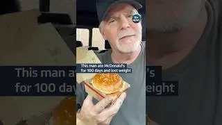 This man lost around 60lbs after eating three #mcdonalds meals a day for 100 days #itvnews #food