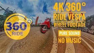 4k 360&deg; City Ride Epic Vespa Riding Wheel Footage Shots Insta360 x3 (pure sound no music) 