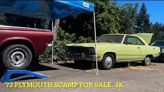 For sale 4k. Super solid 73Plymouth Scamp. Slant 6 with A/C #mopar #forsale #nonamenationals #scamp 