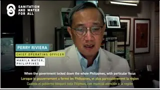 Perry Rivera, from Manila Water, Philippines, speaks about affordable water, sanitation and hygiene
