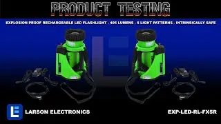 Explosion Proof Rechargeable LED Flashlight - 405 Lumens - 5 Light Patterns - Intrinsically Safe
