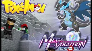 Mega Charizard in pixelmon | I visit mega stone mine and fight with team rocket and I got mega ep-19
