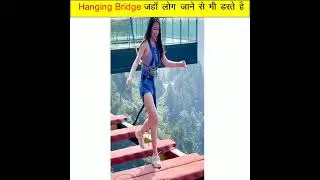 दुनिया का सबसे खतरनाक पुल  | Chinese Hanging Bridge #shorts #China #FactGalaxy