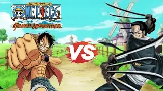 Monkey d. Luffy vs captain kuro one piece grand adventure PS2 aethersx2 gameplay 
