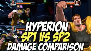 Hyperion Sp1 Vs Sp2 Damage Comparison | As Close As It Gets | Marvel Contest Of Champions