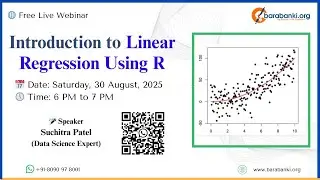 Introduction to Linear Regression using R | Data Science Tutorial with Examples in Barabanki Webinar