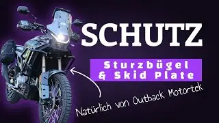 Outback Motortek Sturzbügel & Motorschutzplatte für CFMoto 450MT | Robuster Schutz für dein Motorrad