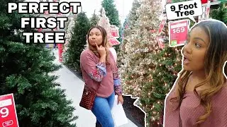 Christmas Tree Shopping| Buying Our First Tree! vlogmas day 2