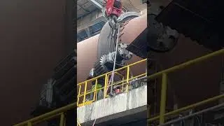 Kiln panion gear installation work after bearing replace. #cement #maintenance #cementindustry #ceme