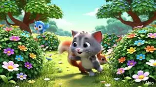 Fluffy Cat Adventure 🐾 | Kids Animation #Shorts