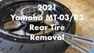 Yamaha MT 03 R3 Rear Tire Removal #yamaha #yamahamt03 #yamahar3 #motorcycle #motorcycles
