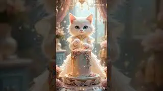 #MagicCat  #cute Cat #Fantasy Cat #Beautiful white dress🤍🤍🤍